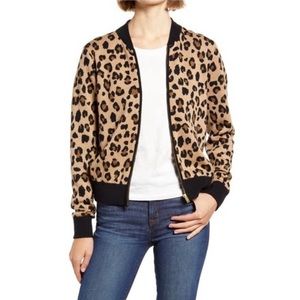 J. Crew Leopard Bomber Sweater
Jacket • X-Small • Full-zip • New
